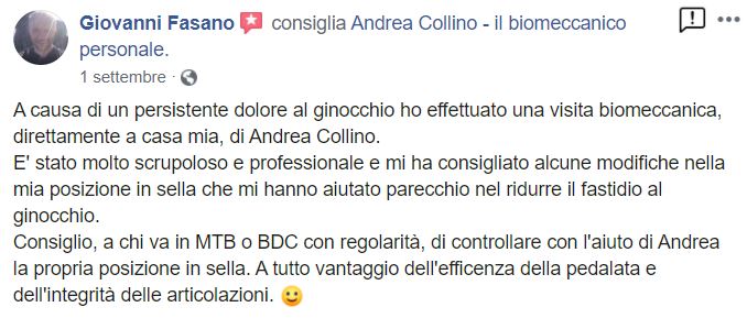 Visita biomeccanica a Cuneo e provincia - Andrea Collino il biomeccanico personale